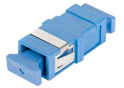 ADA-SCUSZR02/FL Fiberworks AS  Adapter SM SC-SPX Blue Flangeless, metall clip, Zr. sleeve